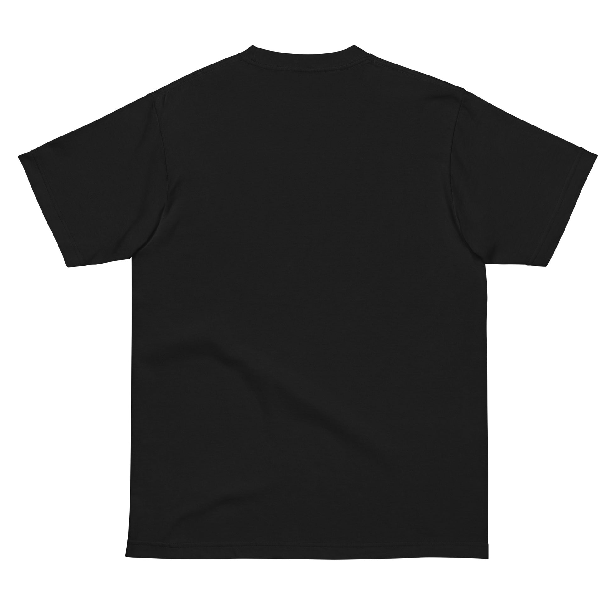 Back view of PearWorld black unisex t-shirt with clean minimal design for everyday streetwear style