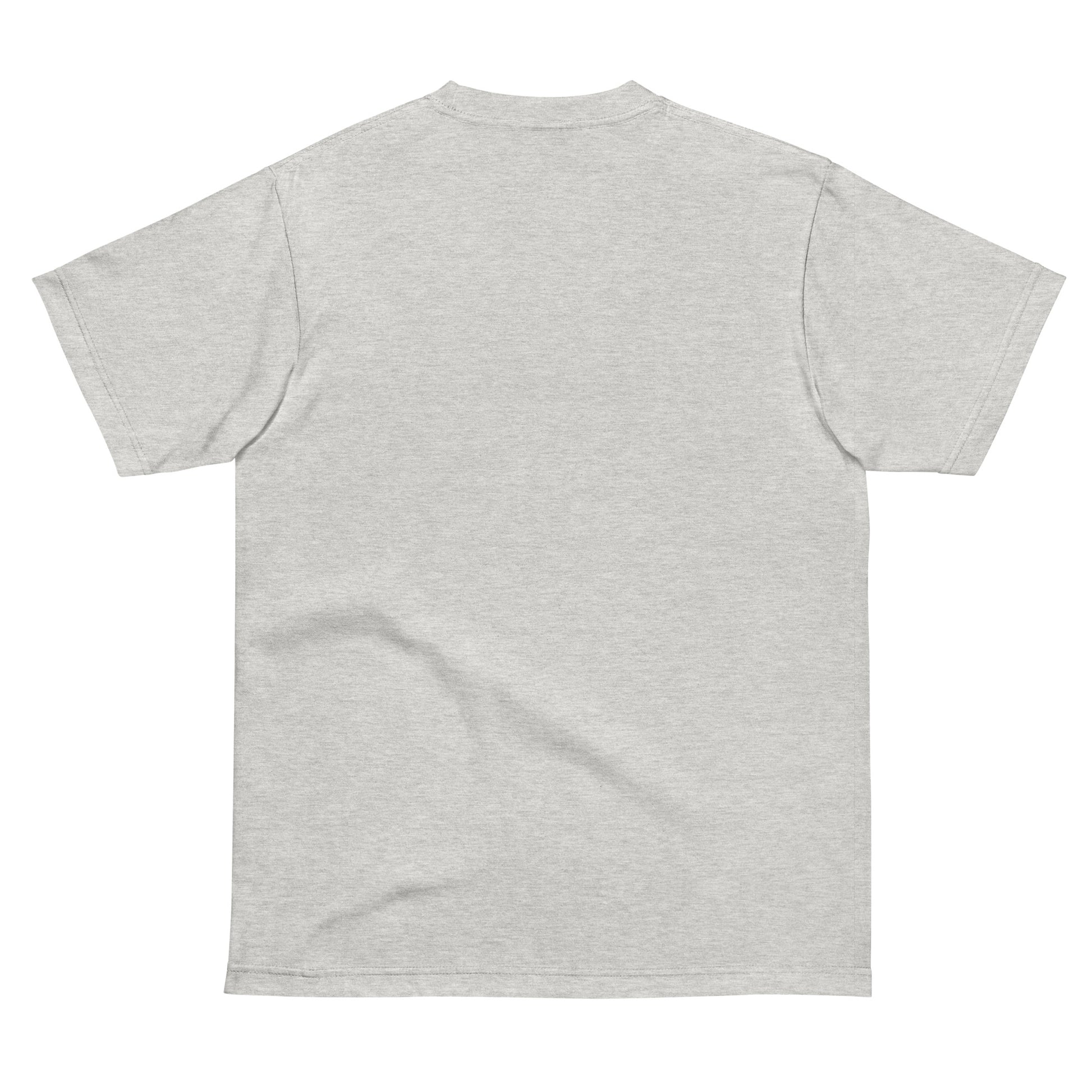 Back view of PearWorld Heather Oatmeal T-shirt with no visible logo. Clean minimalist streetwear design ideal for everyday wear.